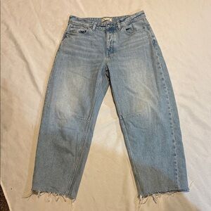 Madewell Curvy Darted Barell Leg Jean